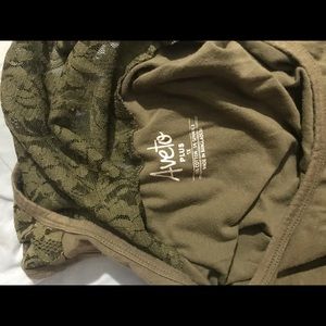 Army green lace tank top!